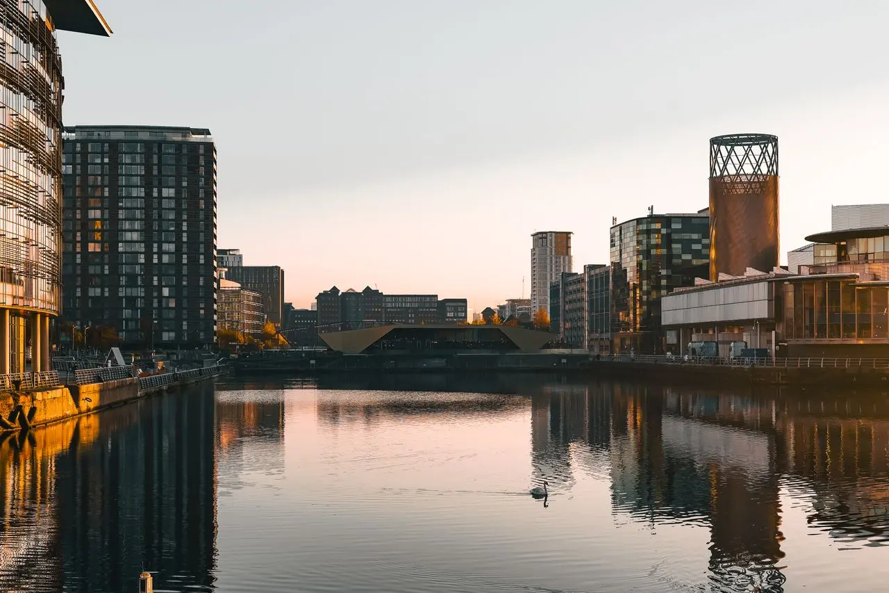 View of a skyline and water